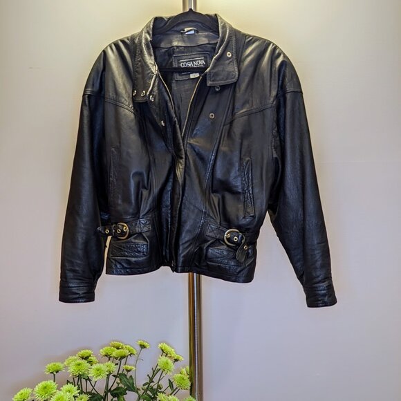 Cosa Nova vintage leather jacket - Picture 1 of 8